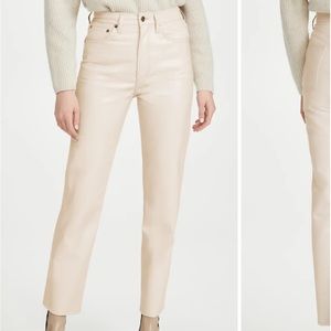 Agolde Pinch Waist Leather Pants NWT
